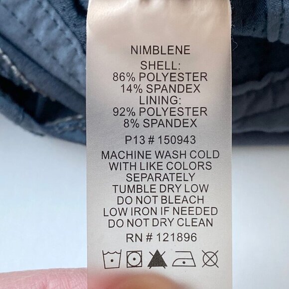 Title Nine Gray Swingtastic Skort 17" Size 2 Built-in Shorts Zip Pockets UPF 50+ - Picture 7 of 10